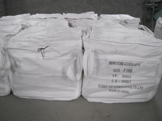 Brown corundum aluminium oxide in big bag