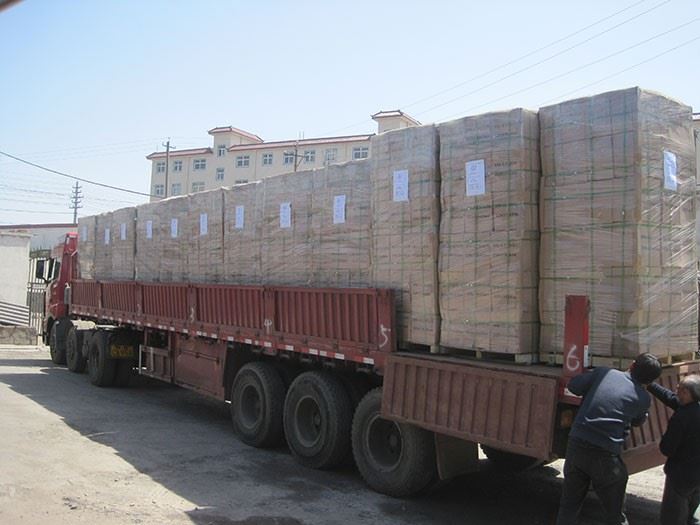 Cargo on truck sending to port