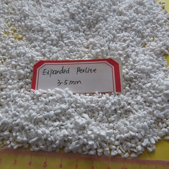 Expanded perlite open cell pure white granular